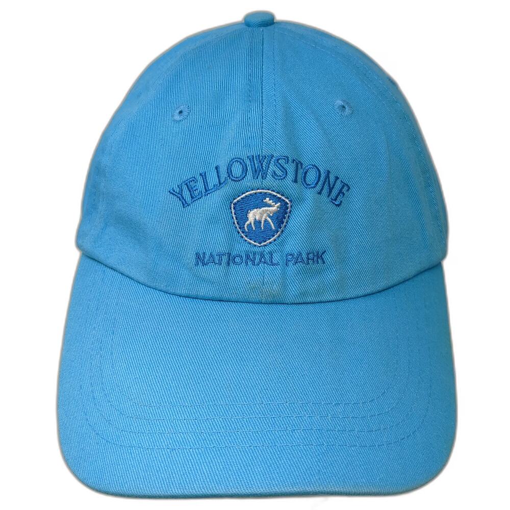 Prairie Mountain Baseball Cap Blue One Size Yellowstone National Park Moose Hat